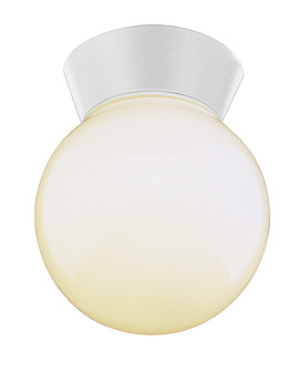 Pershing One Light Flushmount Lantern in White (110|4850 WH)