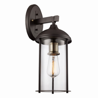 Blues One Light Wall Lantern in Rubbed Oil Bronze /Antique Brass (110|50232 ROB)