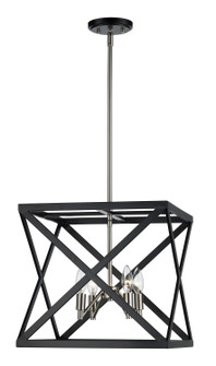 Four Light Pendant in Black / Brushed Nickel (110|71055 BK/BN)