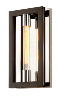 Enigma One Light Wall Sconce in Bronze With Polished Stainless (67|B6181)