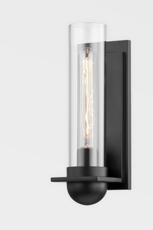 Kai One Light Wall Sconce in Satin Black (67|B7791-SBK)