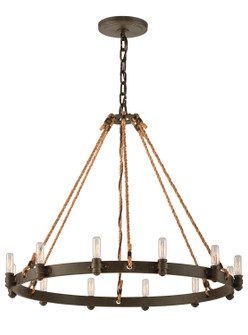 Pike Place 12 Light Chandelier in Shipyard Bronze (67|F3126)