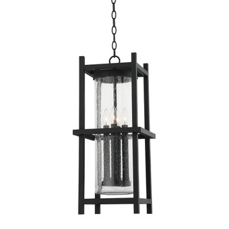 Carlo Four Light Exterior Lantern in Textured Black (67|F7526-TBK)