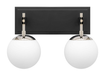 Allie Two Light Bath in Black/Polished Nickel (137|352B02BLPN)