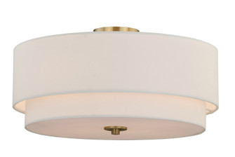 Burnaby Four Light Semi Flush Mount in Matte Brass (63|C0112)