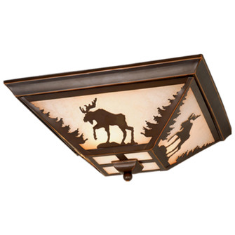 Yellowstone Three Light Flush Mount in Burnished Bronze (63|CC55614BBZ)