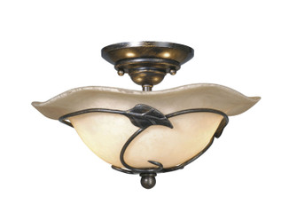 Vine LED Fan Light Kit or Semi Flush Ceiling Light in Oil Shale (63|LK38812OL)