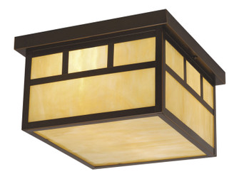 Mission Two Light Outdoor Flush Mount in Burnished Bronze (63|OF37211BBZ)