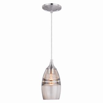 Milano One Light Mini Pendant in Satin Nickel (63|P0276)