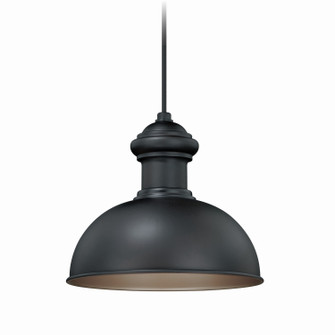 Franklin One Light Outdoor Pendant in Oil Burnished Bronze and Light Gold (63|T0152)