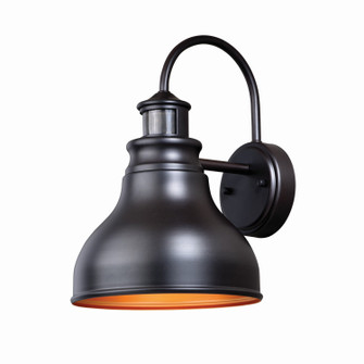 Delano One Light Motion Sensor Outdoor Wall Light in Oil Burnished Bronze and Light Gold (63|T0259)