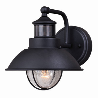 Harwich One Light Motion Sensor Outdoor Wall Light in Textured Black (63|T0260)