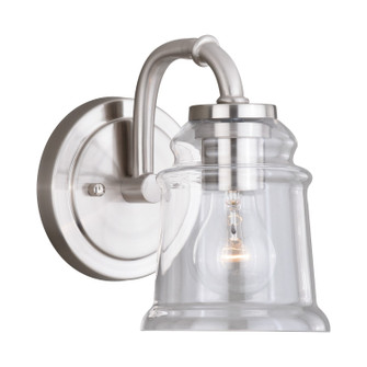 Toledo One Light Vanity in Satin Nickel (63|W0239)