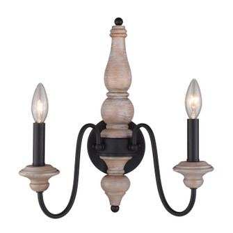 Georgetown Two Light Wall Sconce in Vintage Ash and Oil Burnished Bronze (63|W0335) Georgetown Two Light Wall Sconce in Vintage Ash and Oil Burnished Bronze (63|W0335)