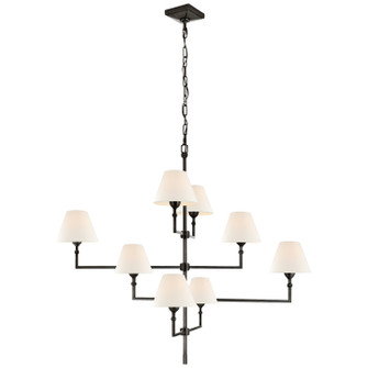 Jane Eight Light Chandelier in Gun Metal (268|AH 5310GM-L)