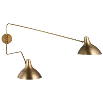 Charlton Two Light Wall Sconce in Hand-Rubbed Antique Brass (268|ARN 2072HAB)