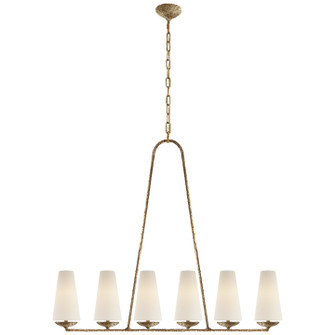 Fontaine Six Light Chandelier in Gilded Plaster (268|ARN 5201GP-L)