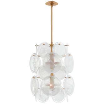 Loire Six Light Chandelier in Gild (268|ARN 5451G-WSG) Loire Six Light Chandelier in Gild (268|ARN 5451G-WSG)