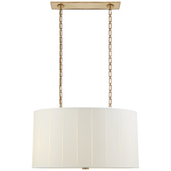 Perfect Pleat Four Light Pendant in Soft Brass (268|BBL 5031SB-S)