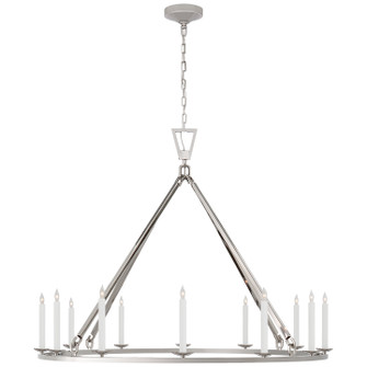 Darlana Ring 12 Light Chandelier in Polished Nickel (268|CHC 5173PN)