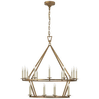 Darlana Ring 20 Light Chandelier in Gilded Iron (268|CHC 5178GI)