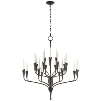 Aiden 20 Light Chandelier in Aged Iron (268|CHC 5503AI)