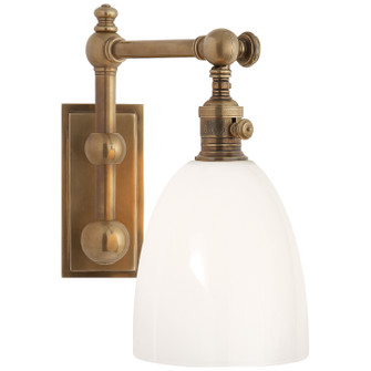 Pimlico One Light Wall Sconce in Antique-Burnished Brass (268|CHD 2153AB-WG)