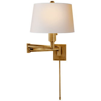 Chunky Swing Arm One Light Wall Sconce in Antique-Burnished Brass (268|CHD 5106AB-NP)