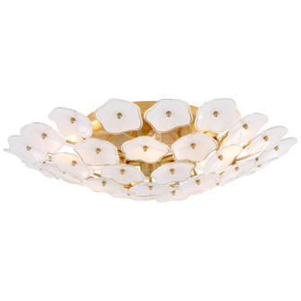 Leighton LED Flush Mount in Soft Brass (268|KS 4066SB-CRE)