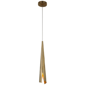 Piel LED Pendant in Antique-Burnished Brass (268|KW 5630AB)