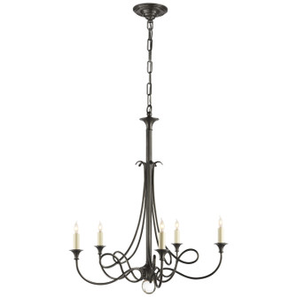 Double Twist Five Light Chandelier in Bronze (268|SC 5015BZ)