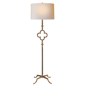 Quatrefoil Two Light Floor Lamp in Gilded Iron (268|SK 1500GI-L) Quatrefoil Two Light Floor Lamp in Gilded Iron (268|SK 1500GI-L)
