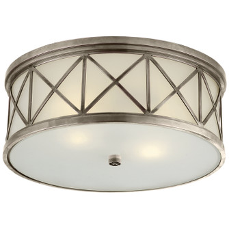 Montpelier Three Light Flush Mount in Antique Nickel (268|SK 4011AN-FG)