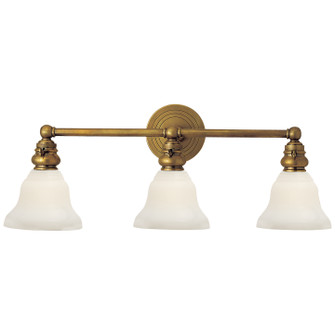 Boston Three Light Wall Sconce in Hand-Rubbed Antique Brass (268|SL 2933HAB/SLEG-WG)