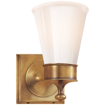 Siena One Light Wall Sconce in Hand-Rubbed Antique Brass (268|SS 2001HAB-WG)