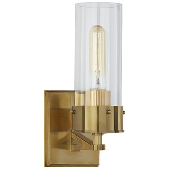 Marais One Light Bath Sconce in Hand-Rubbed Antique Brass (268|TOB 2314HAB-CG)