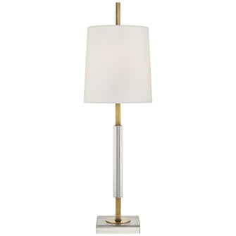 Lexington One Light Table Lamp in Hand-Rubbed Antique Brass with Crystal (268|TOB 3627HAB/CG-L)