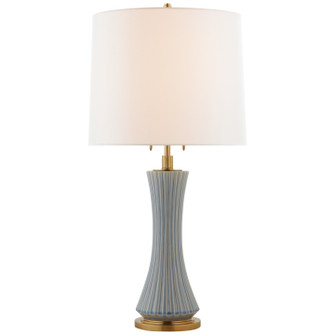 Elena Two Light Table Lamp in Polar Blue Crackle (268|TOB 3655PBC-L)