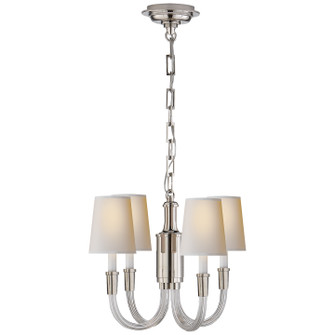 Vivian Four Light Chandelier in Crystal With Polished Nickel (268|TOB 5031PN-NP)
