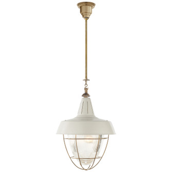 Henry Two Light Pendant in Hand-Rubbed Antique Brass (268|TOB 5042HAB-WHT)