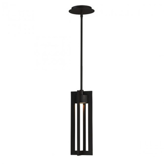 Chamber LED Pendant in Black (34|PD-W48616-BK)