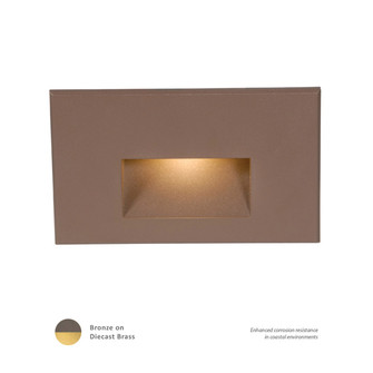 Led100 LED Step and Wall Light in Bronze on Brass (34|WL-LED100-C-BBR)