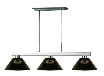 Players Three Light Billiard in Brushed Nickel (224|152BN-ARS)