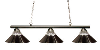 Sharp Shooter Three Light Billiard in Brushed Nickel (224|155-3BN-RBN)