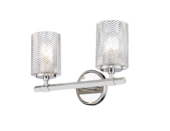 Dover Street Two Light Vanity in Polished Nickel (224|1934-2V-PN)