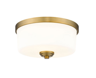 Arlington Two Light Flush Mount in Heritage Brass (224|220F2-HBR)