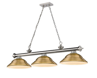 Cordon Three Light Billiard in Brushed Nickel (224|2306-3BN-SRB)