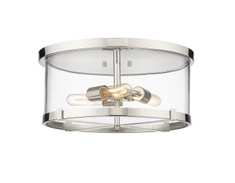 Callista Three Light Flush Mount in Polished Nickel (224|3032F-PN)
