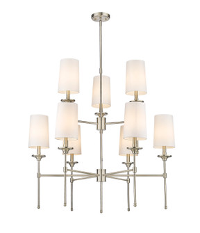 Emily Nine Light Chandelier in Brushed Nickel (224|3033-9BN)