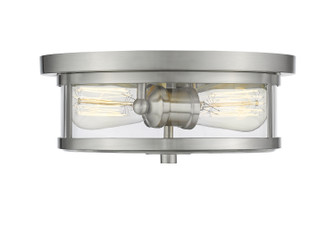 Savannah Two Light Flush Mount in Brushed Nickel (224|462F11-BN)